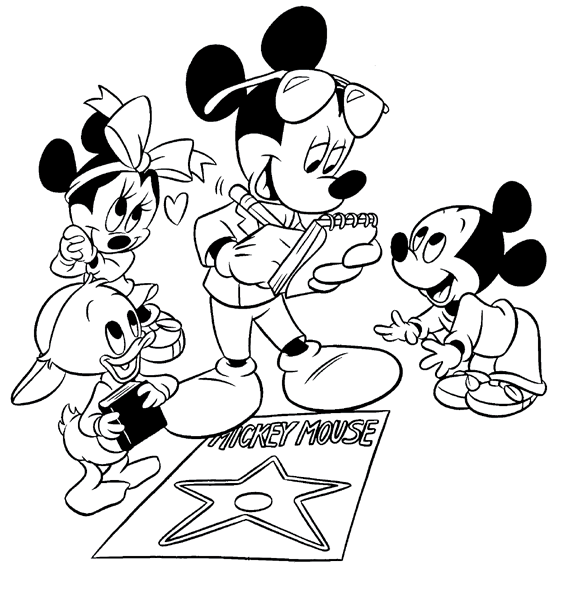 Mickey mouse coloring pages