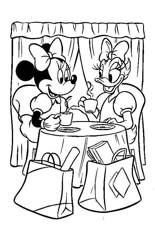 Mewarna09 Kleurplaten Disney Babys Mickey En Minnie