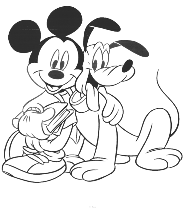 Download Mickey Mouse Coloring Page Disney Coloring Page | PicGifs.com