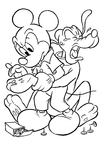 Mickey mouse coloring pages