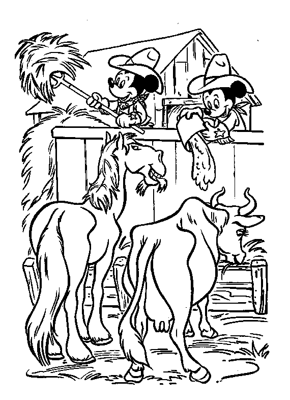 Mickey mouse coloring pages