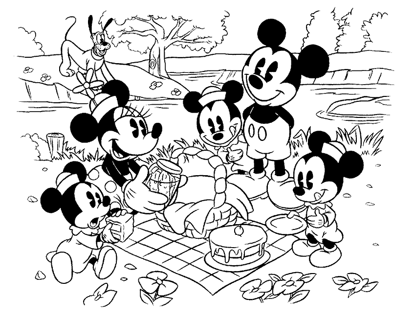 Mickey mouse coloring pages