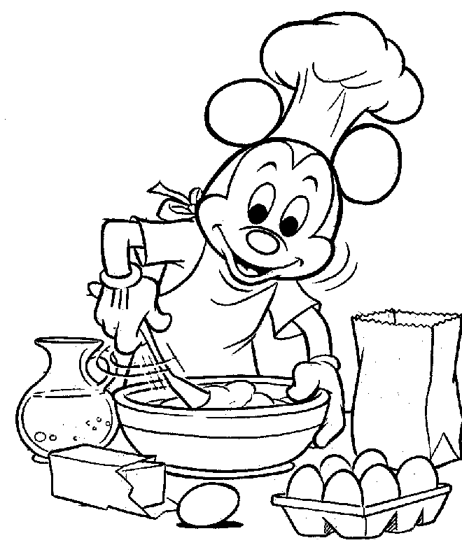 Mickey mouse coloring pages