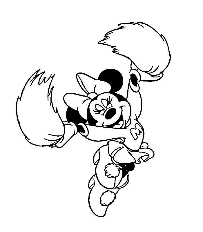 Minnie mouse coloring pages