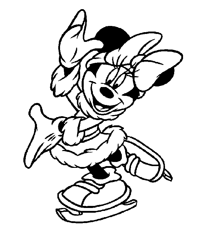 Minnie mouse coloring pages