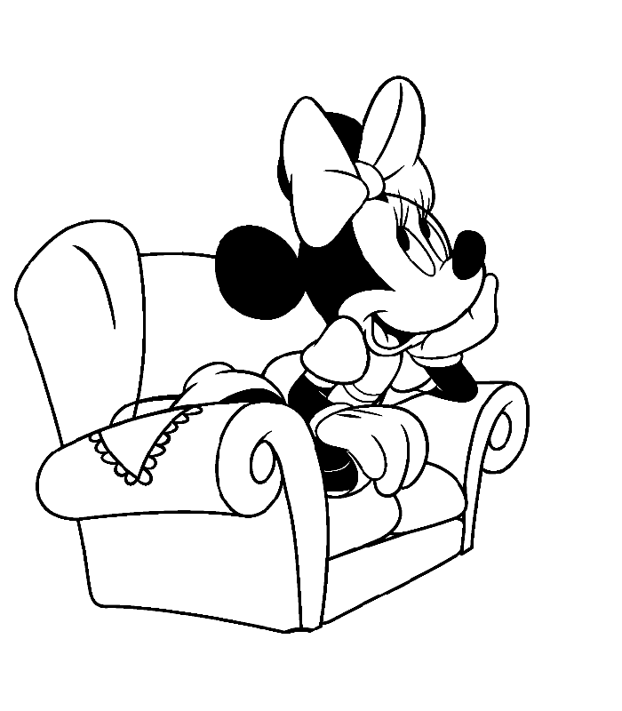 Minnie mouse coloring pages