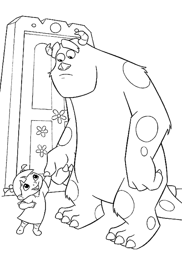 Monsters inc coloring pages