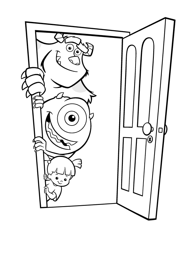 Monsters inc coloring pages