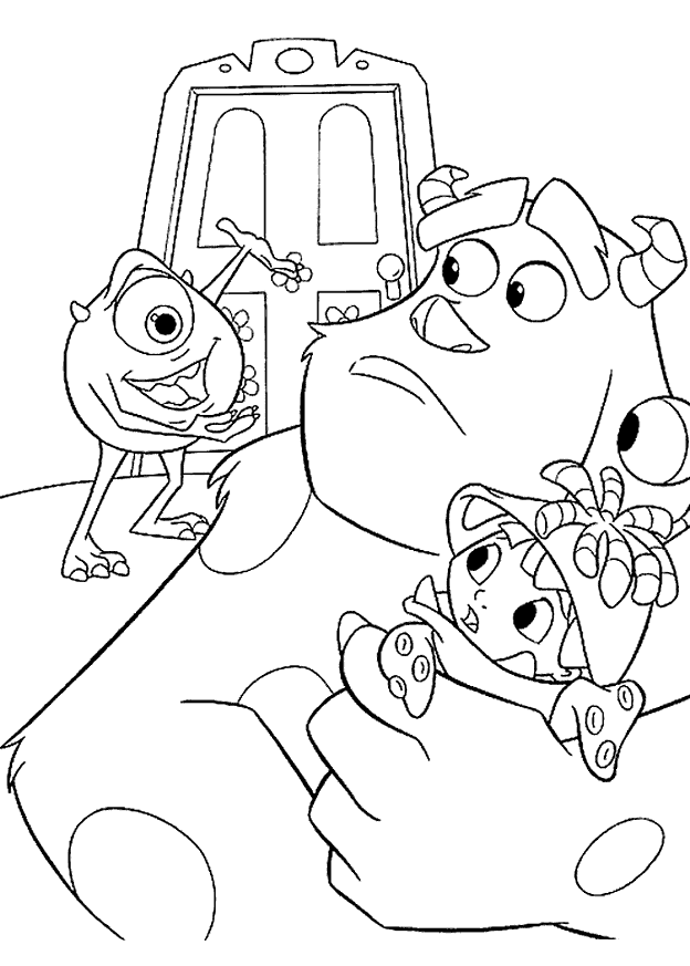 Monsters inc coloring pages