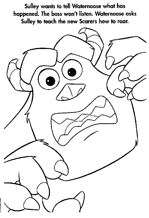 Monsters inc coloring pages