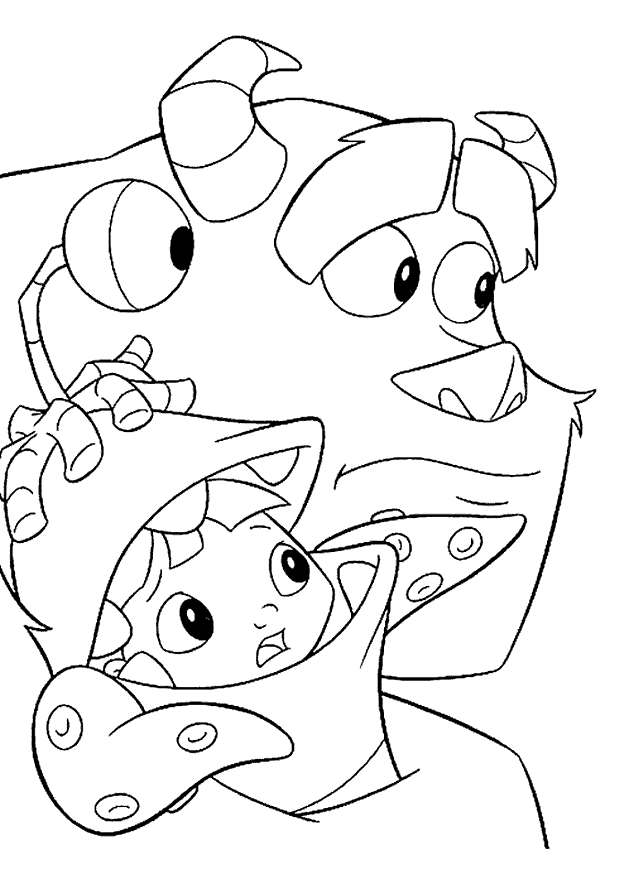 Monsters inc coloring pages