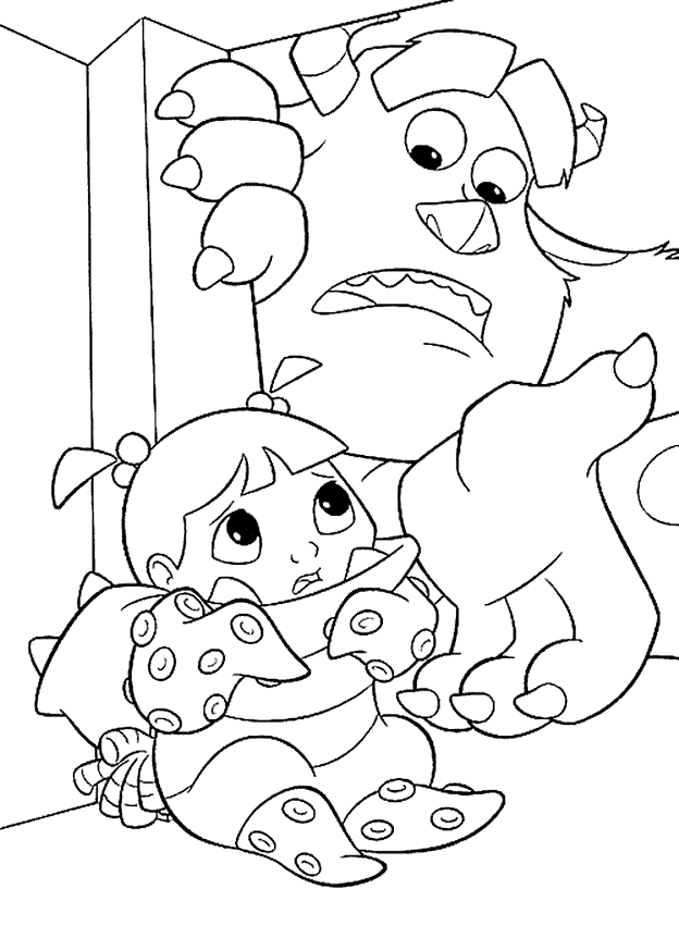 Monsters inc coloring pages