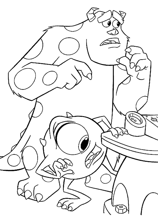 Monsters inc coloring pages