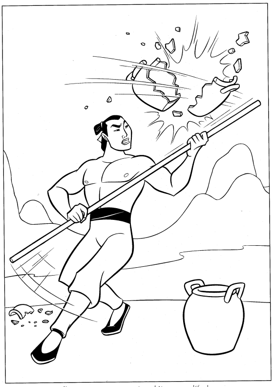 Mulan coloring pages