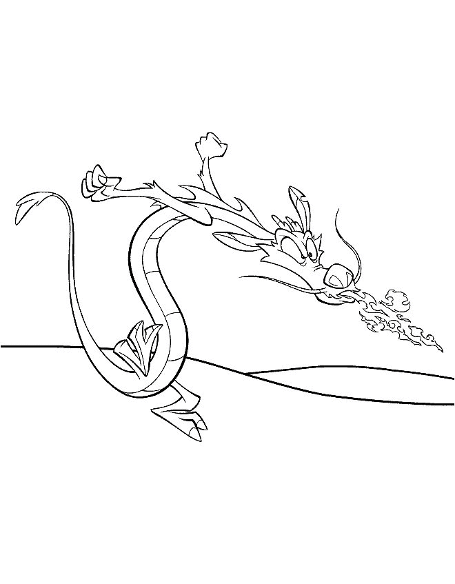 Mulan coloring pages