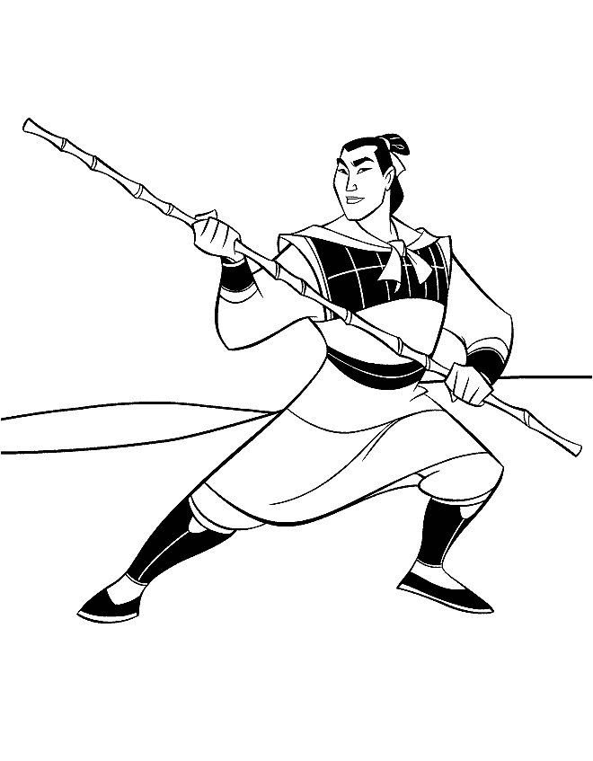 Mulan coloring pages