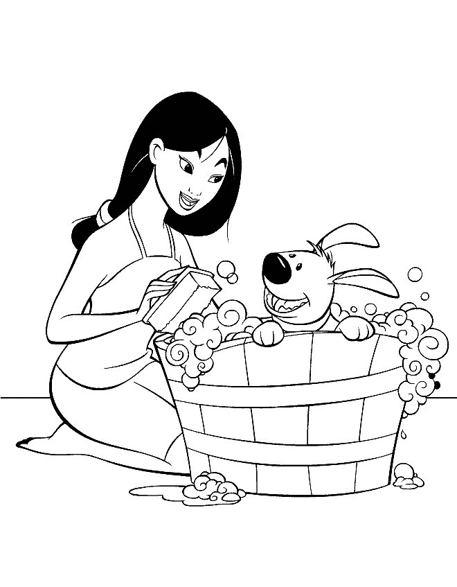 Mulan coloring pages