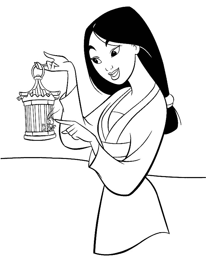 Mulan coloring pages