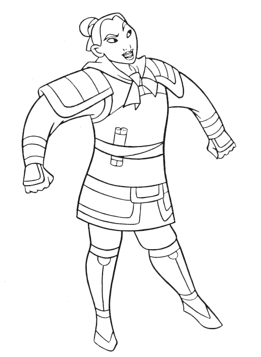 Mulan coloring pages