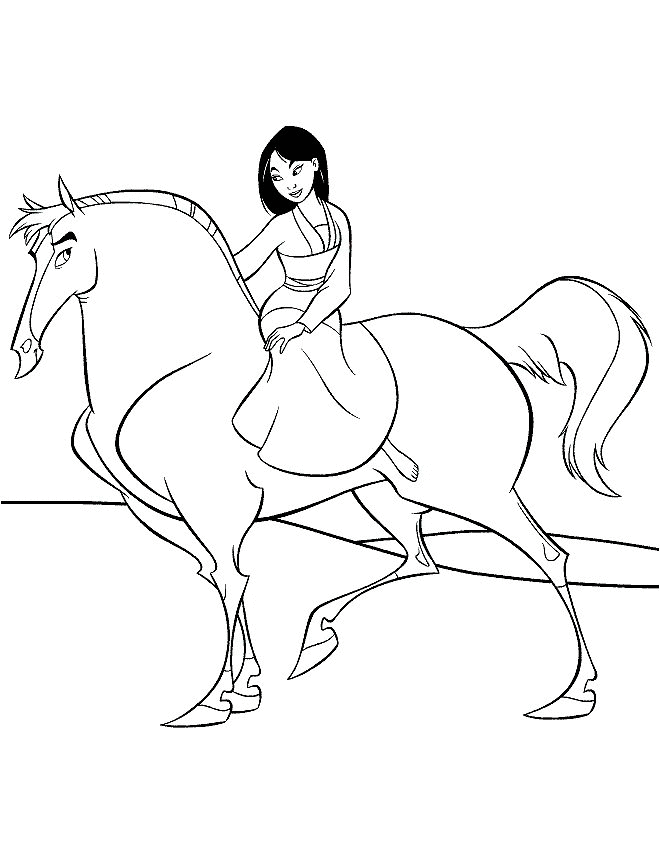 Mulan coloring pages