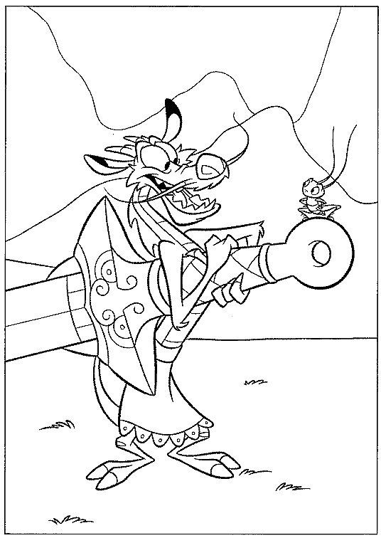 Mulan coloring pages