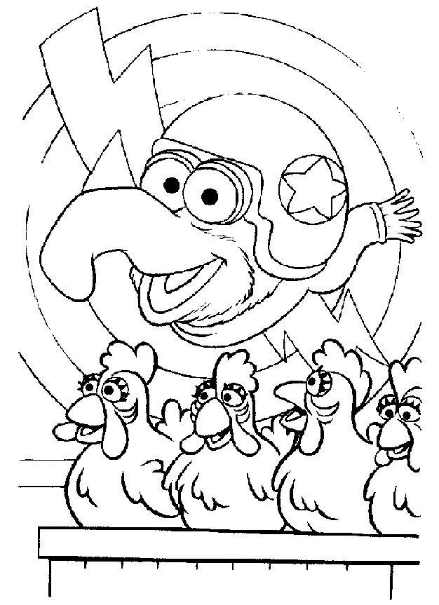 Muppet show coloring pages