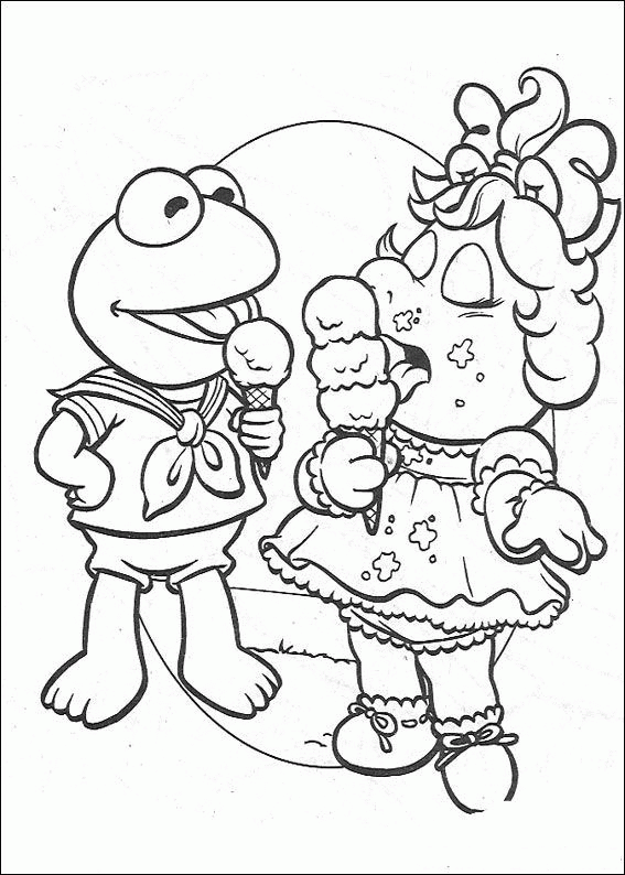 Muppets baby coloring pages