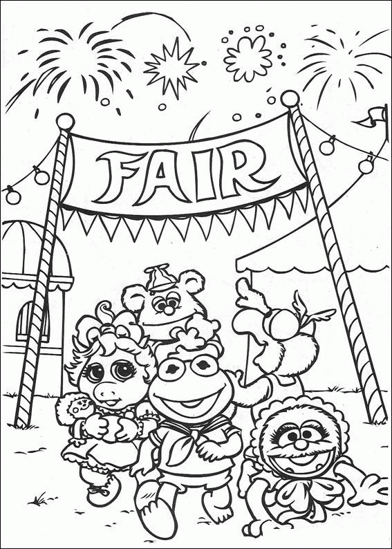 Muppets baby coloring pages