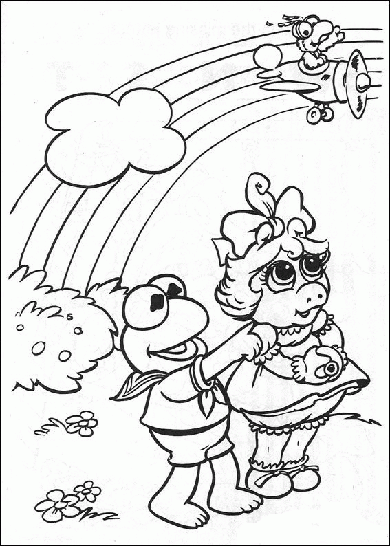 Muppets baby coloring pages