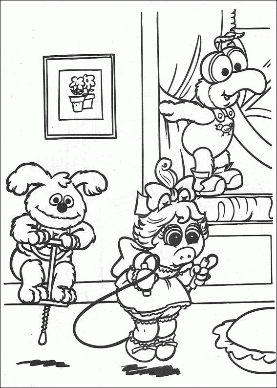 Muppets baby coloring pages