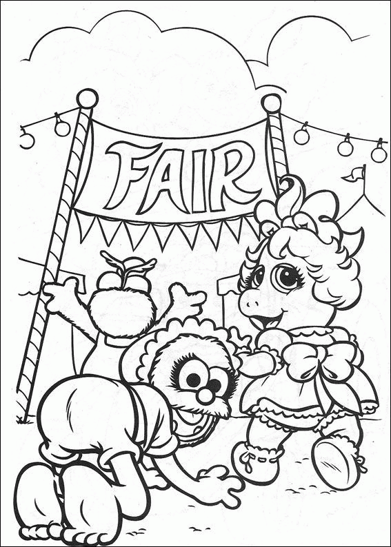 Muppets baby coloring pages