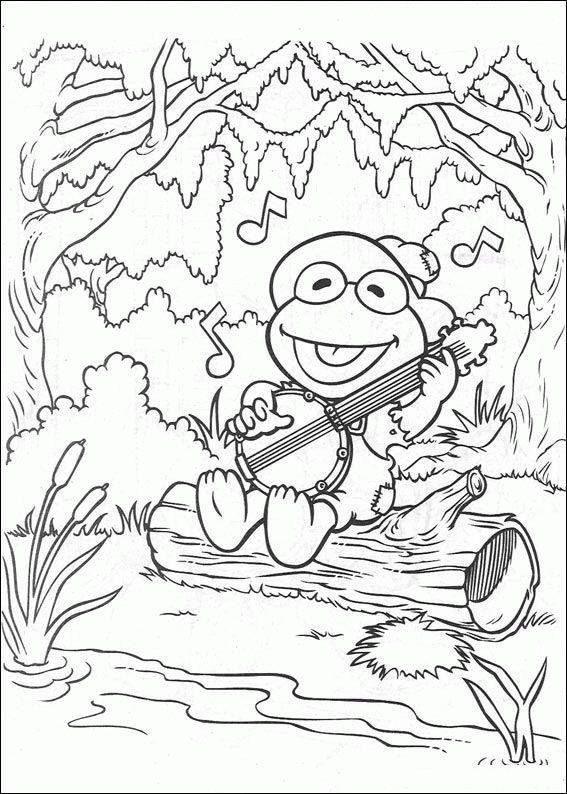 Muppets baby coloring pages