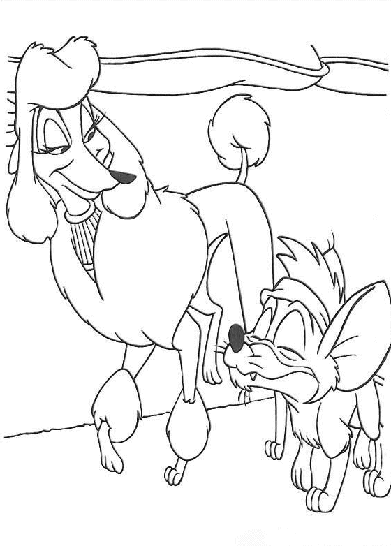 Oliver and company coloring pages