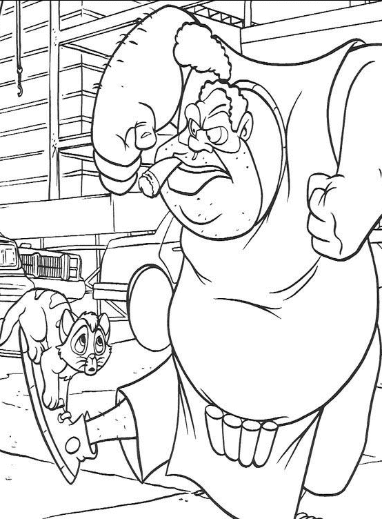 Oliver and company coloring pages