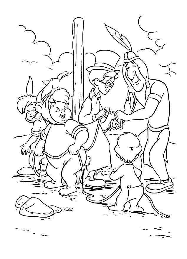 Peterpan coloring pages