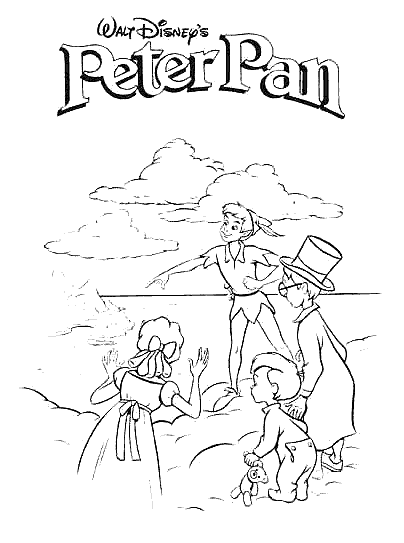 Peterpan coloring pages