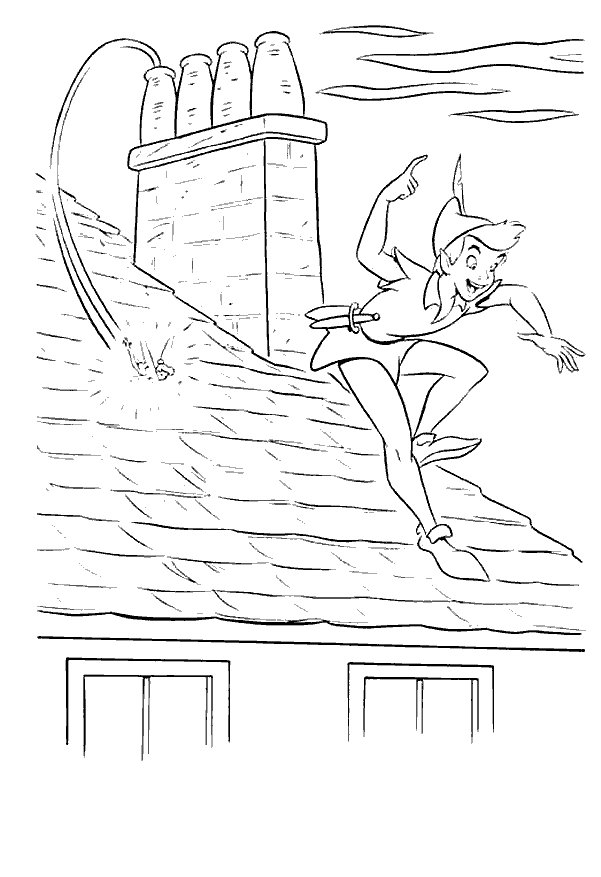 Peterpan coloring pages