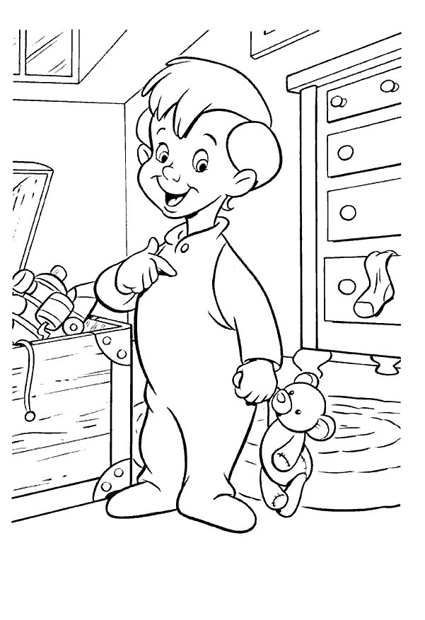 Peterpan coloring pages