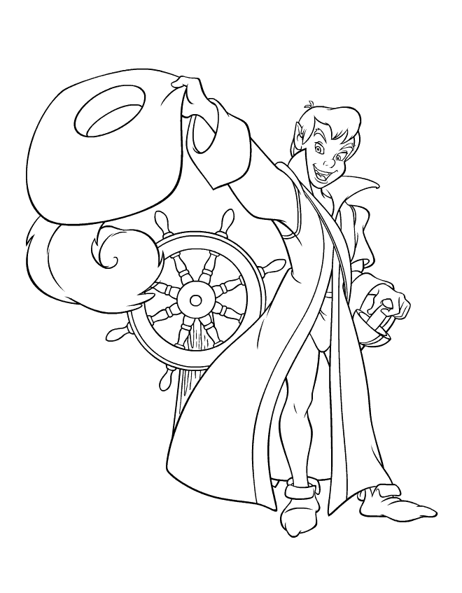 Peterpan coloring pages