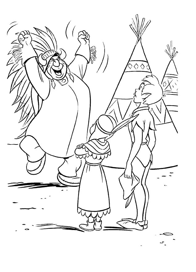 Peterpan coloring pages