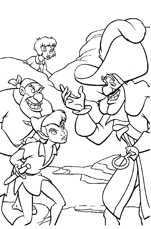 Peterpan coloring pages