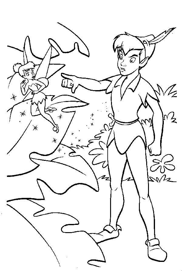 Peterpan coloring pages