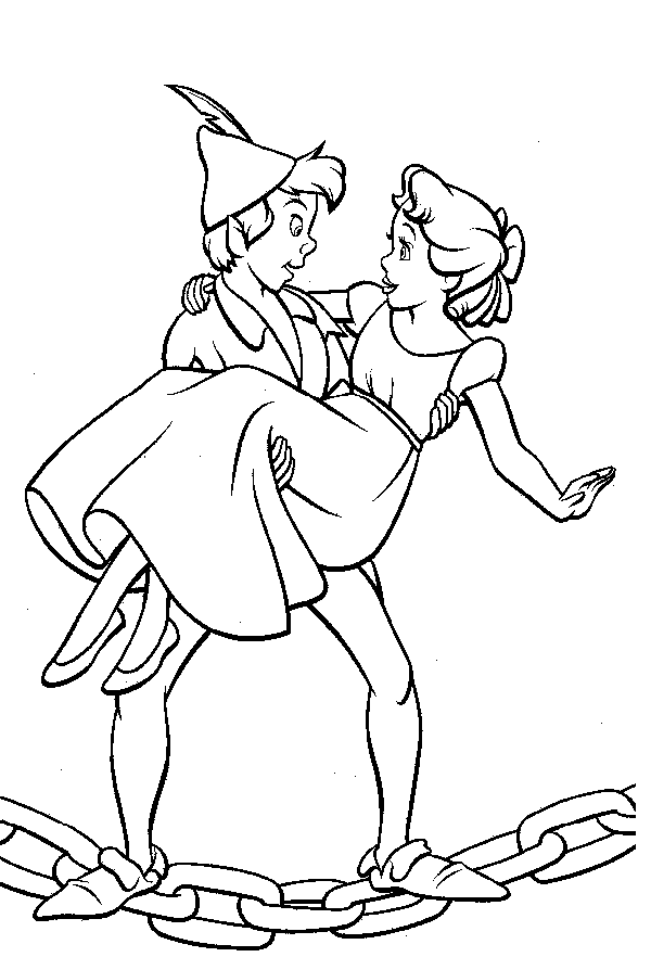 Peterpan coloring pages