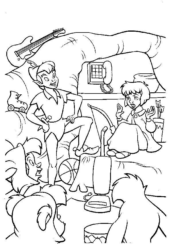 Peterpan coloring pages