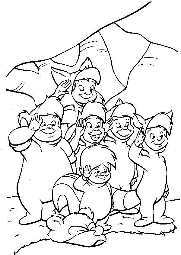 Peterpan coloring pages