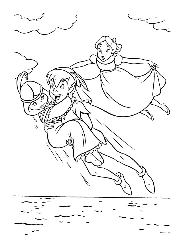 Peterpan coloring pages