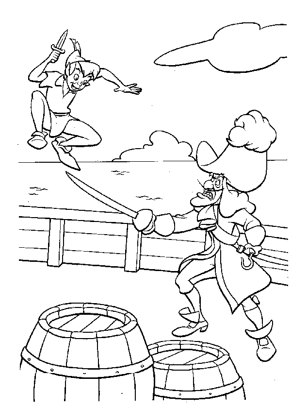 Peterpan coloring pages