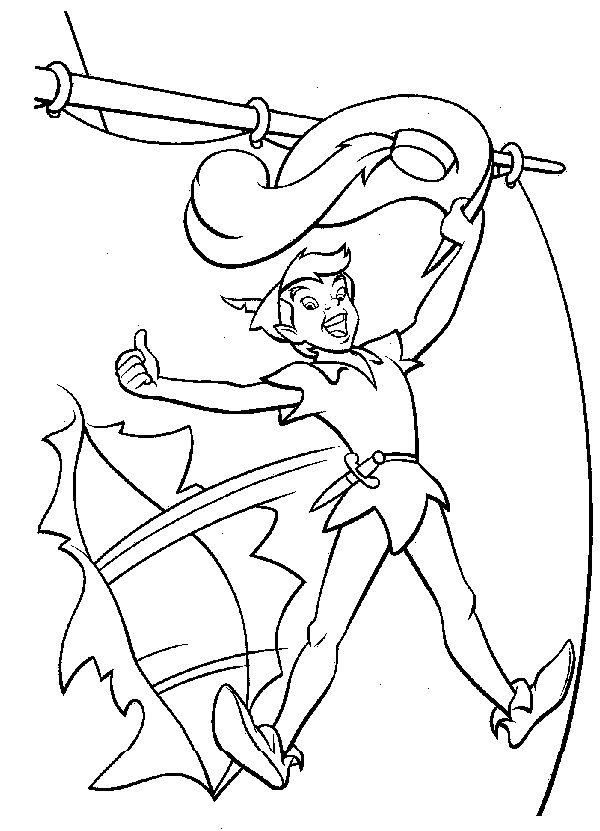 Peterpan coloring pages