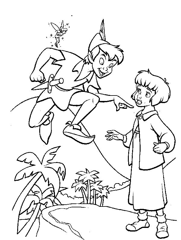 Peterpan coloring pages