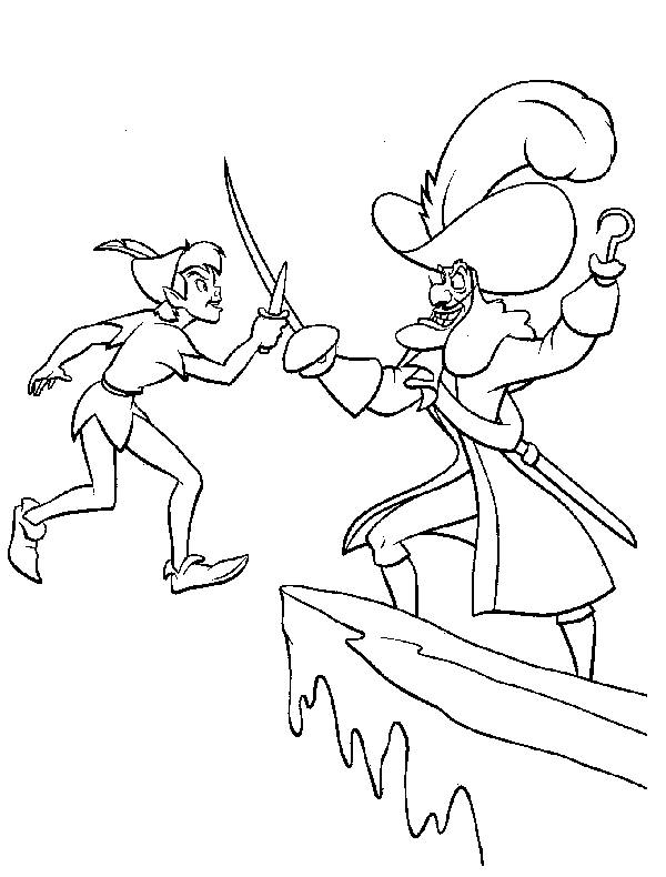 Peterpan coloring pages